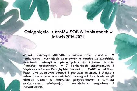 Osiagniecia uczniow SOSW