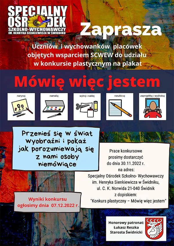 plakat mowie wiec jestem